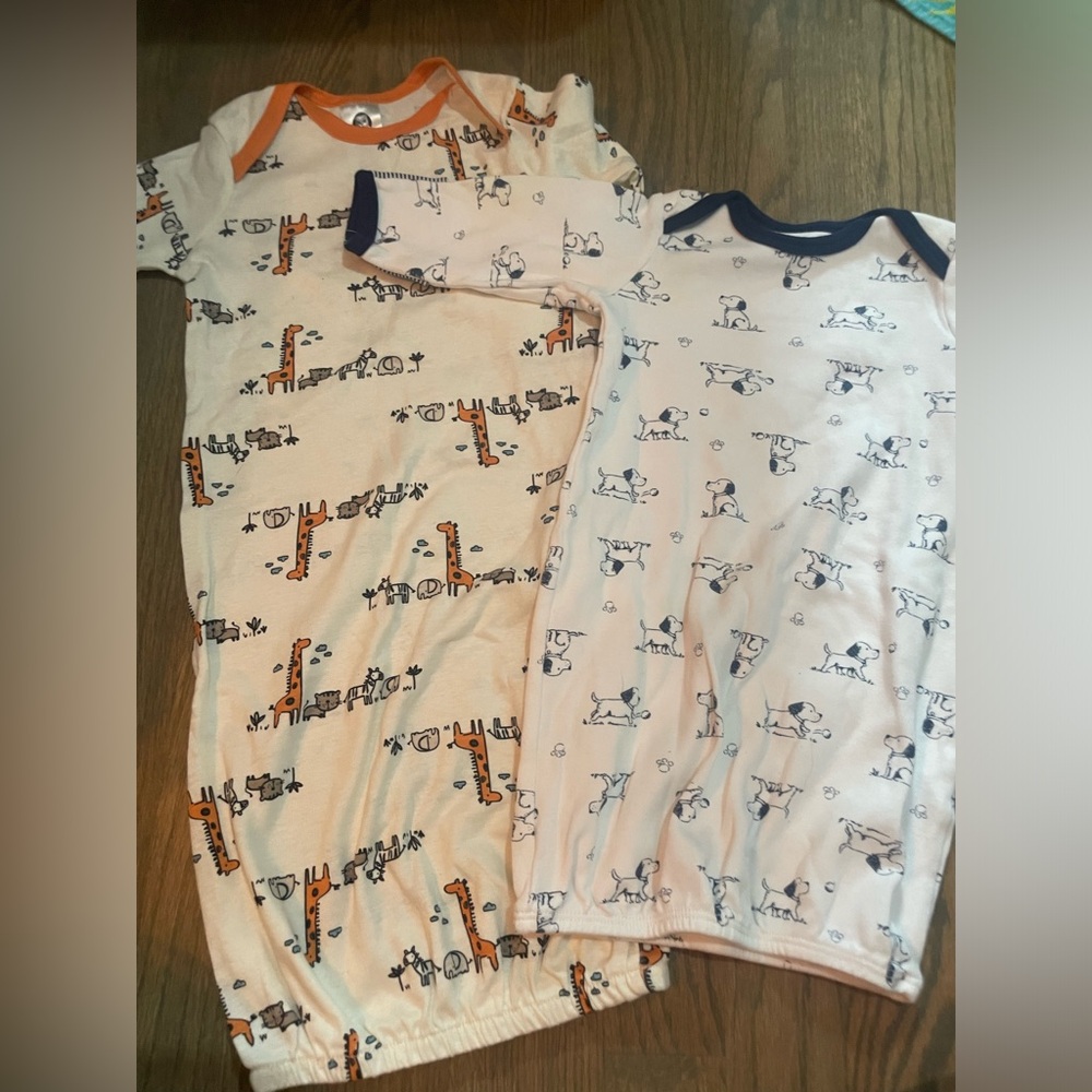 Baby bodysuit gowns size‎ 0-3/0-6 months
